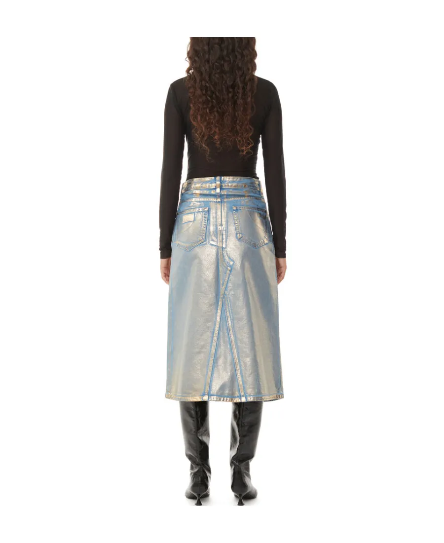 Denim Midi Skirt