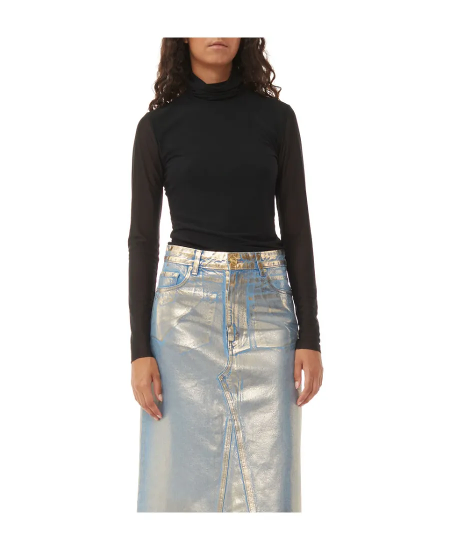 Denim Midi Skirt