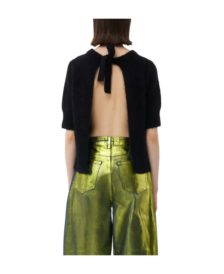 Open Back Brushed Top