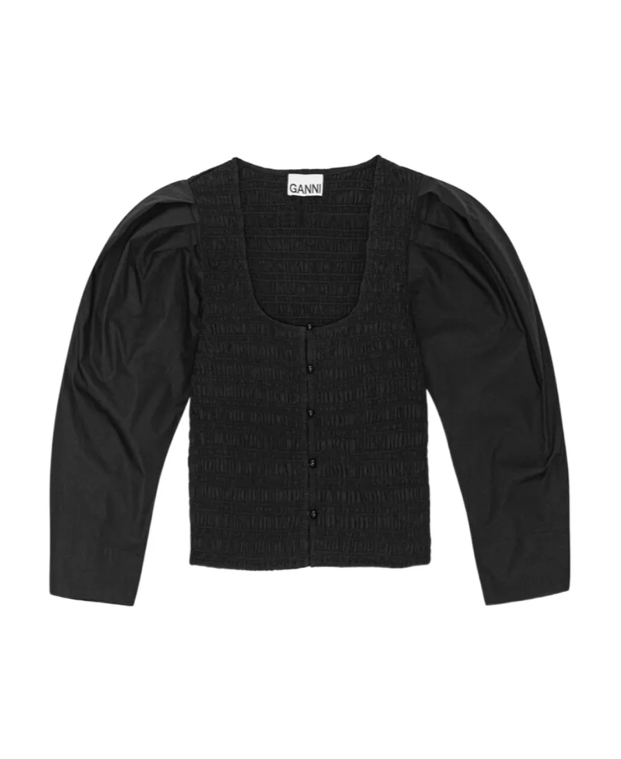 Top With Puff Sleeves
