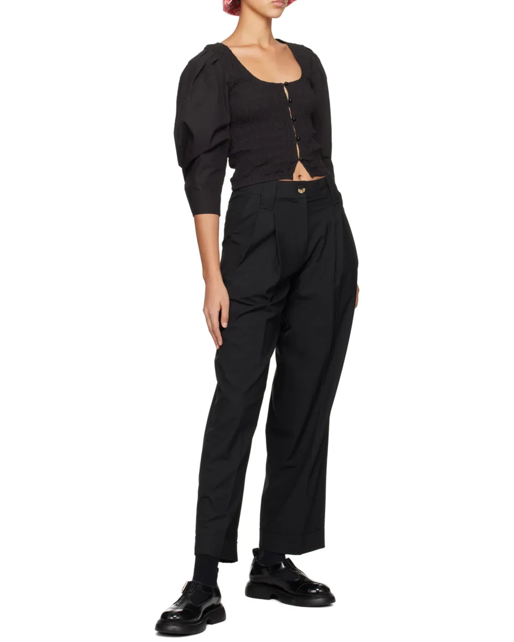 Top With Puff Sleeves