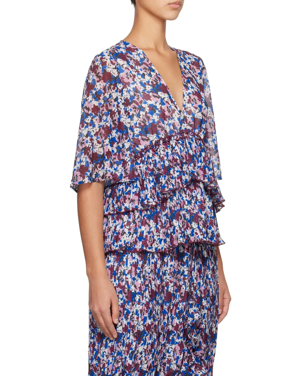 Top With Floral Motif