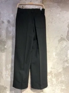 Striped High-Waisted Wide Trousers