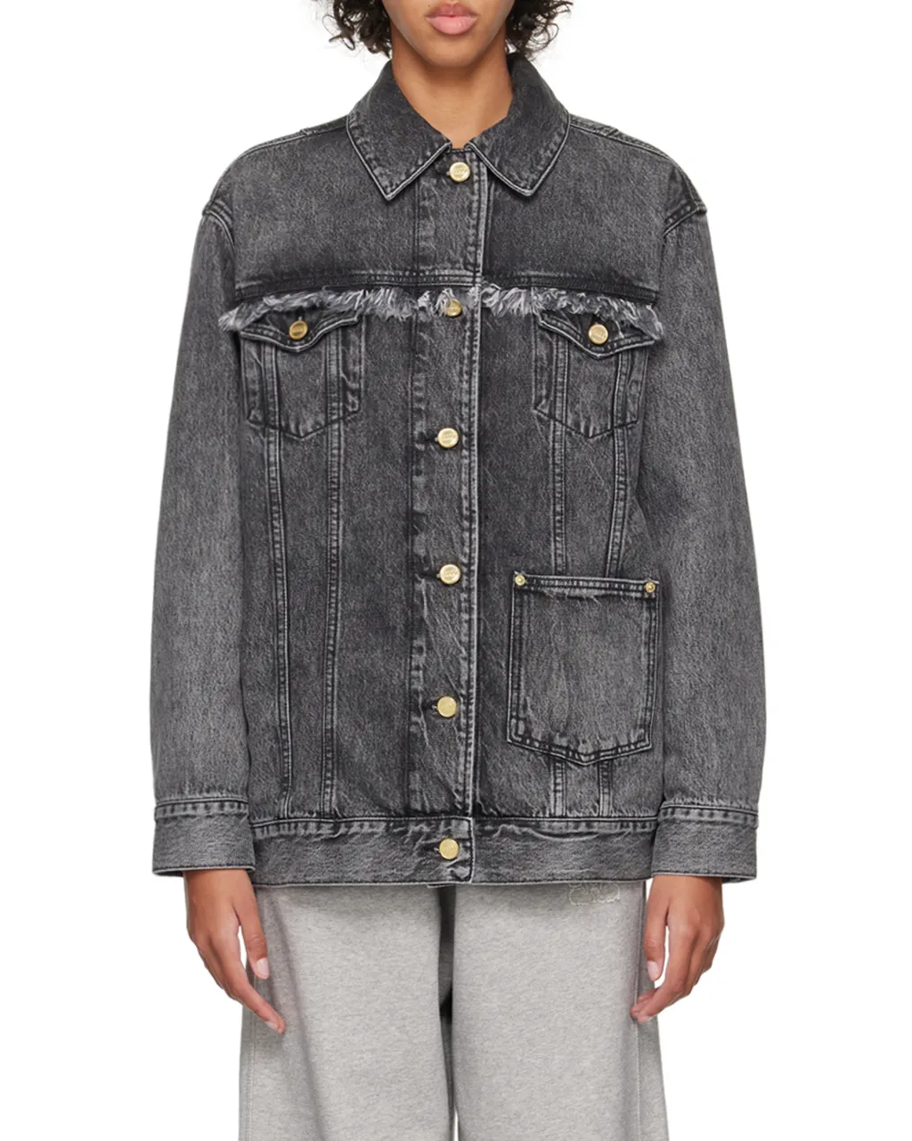 Buttoned Denim Jacket