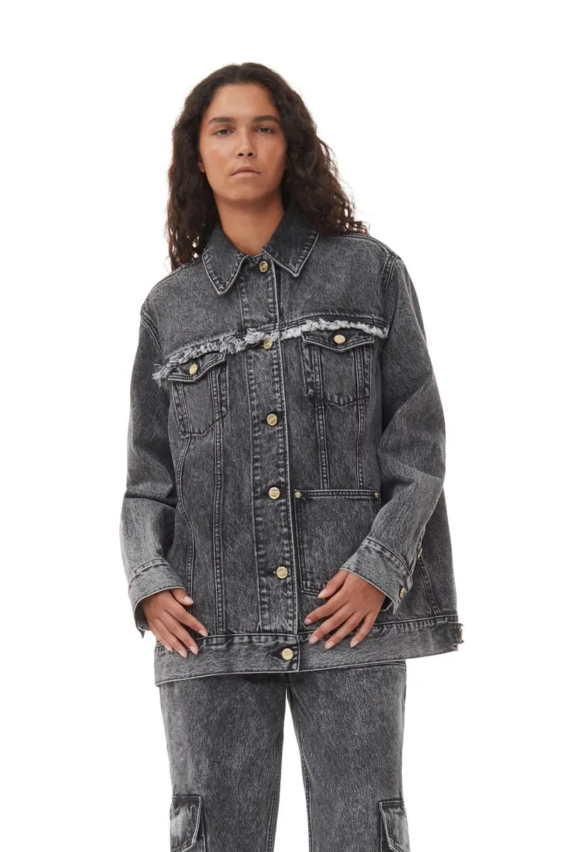 Buttoned Denim Jacket