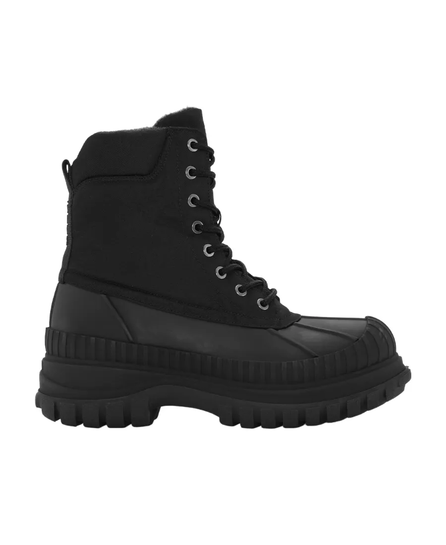 Chunky-Sole Lace-Up Ankle Boots