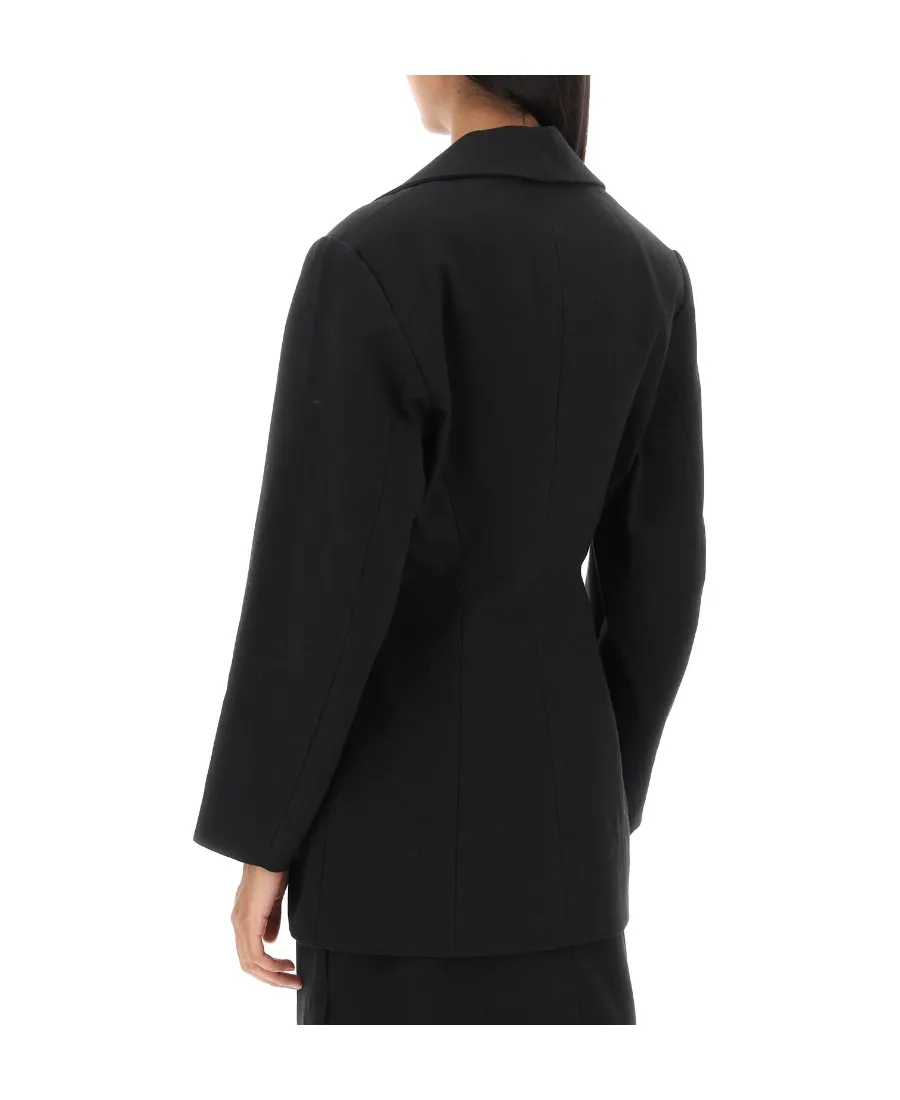 Cotton Suiting Fitted Blazer