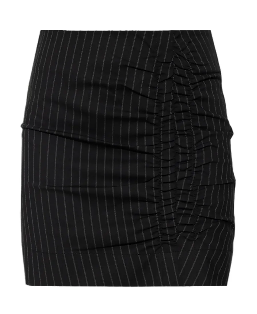 Stretch Stripe Mini Skirt