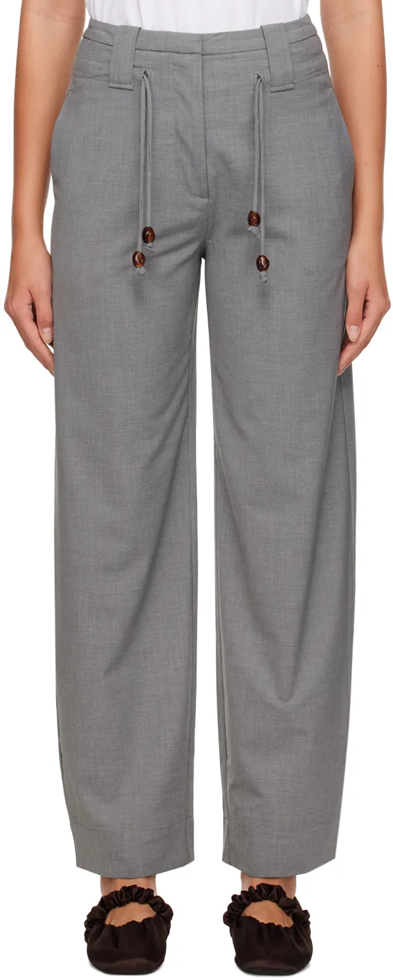 Drapey Drawstring Straight Leg Pants