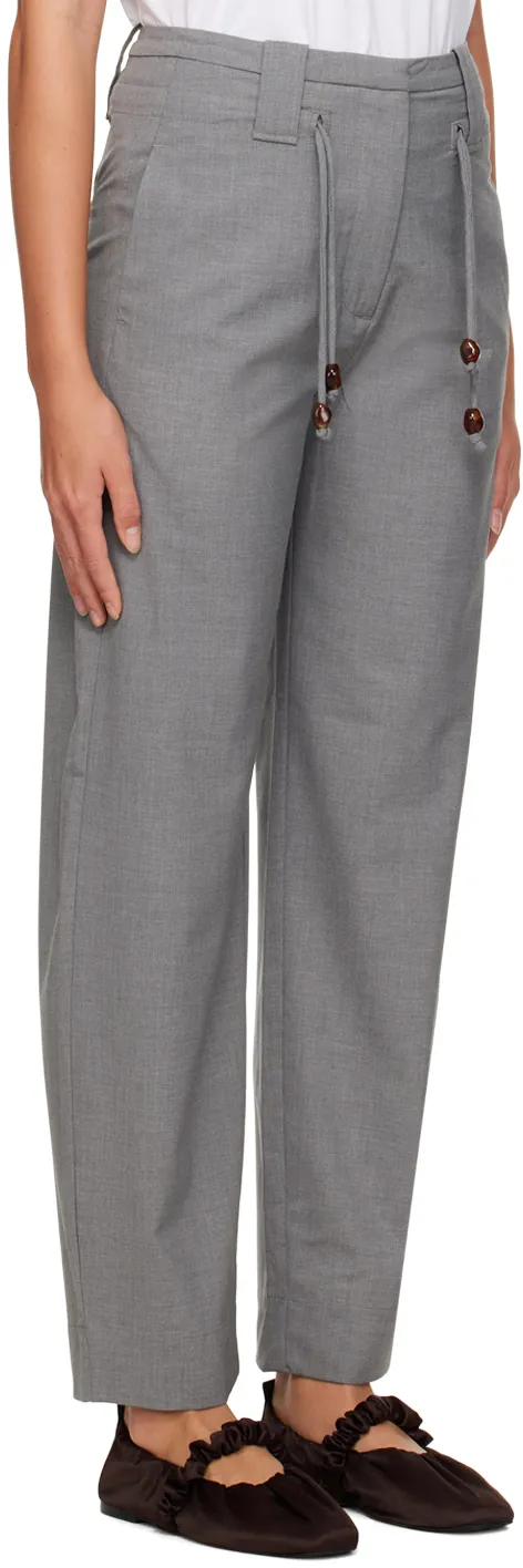 Drapey Drawstring Straight Leg Pants
