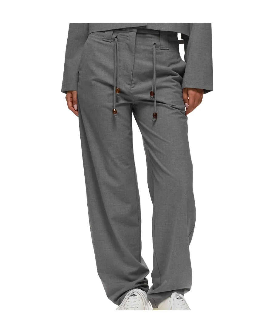 Drapey Drawstring Straight Leg Pants