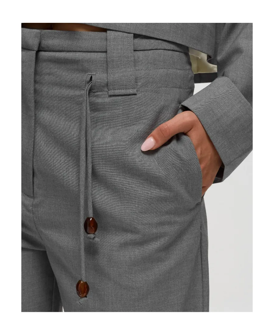 Drapey Drawstring Straight Leg Pants