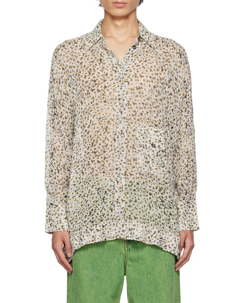 Floral-Print Long-Sleeve Shirt