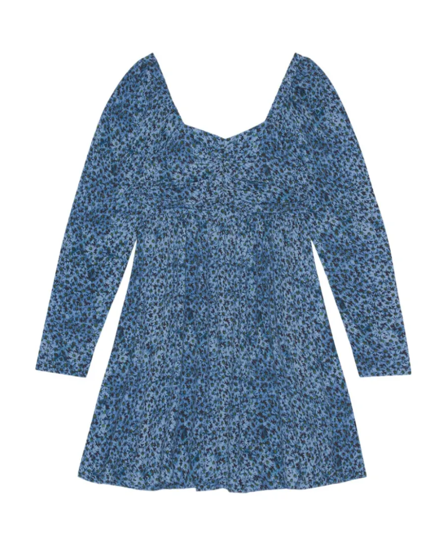 Printed Crepe Mini Dress