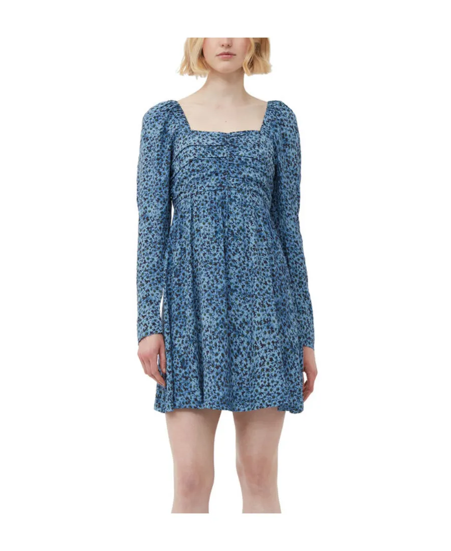 Printed Crepe Mini Dress