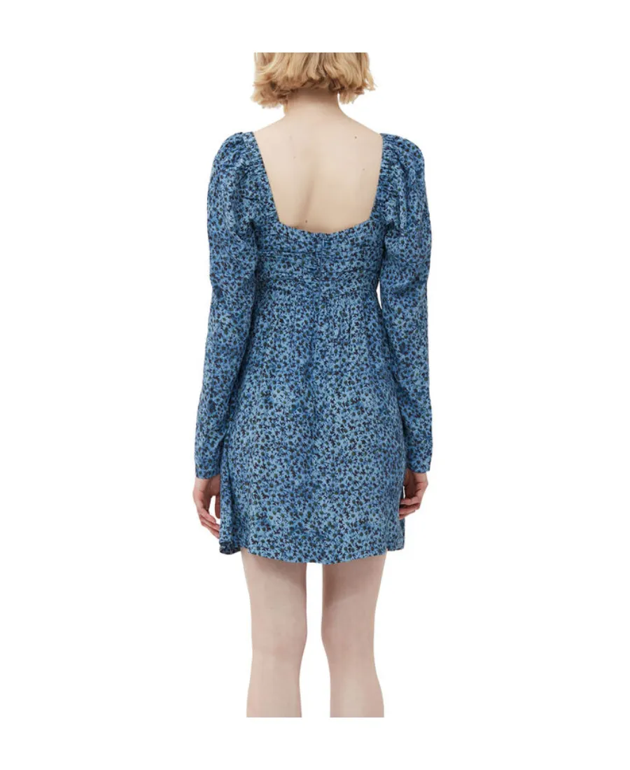Printed Crepe Mini Dress