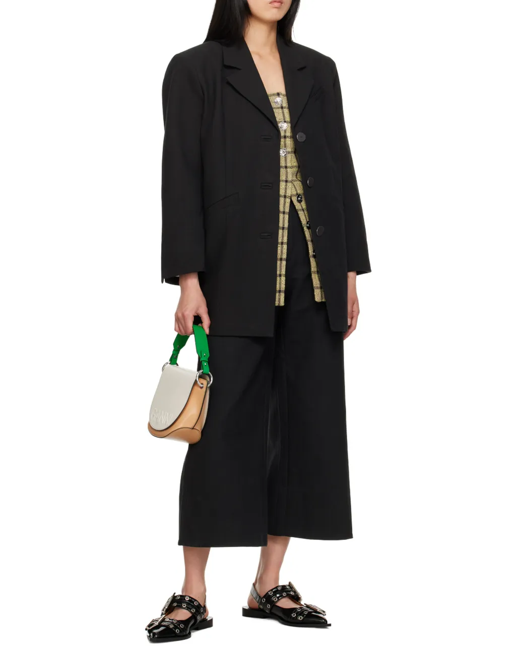 Oversized Single-Breasted Blazer