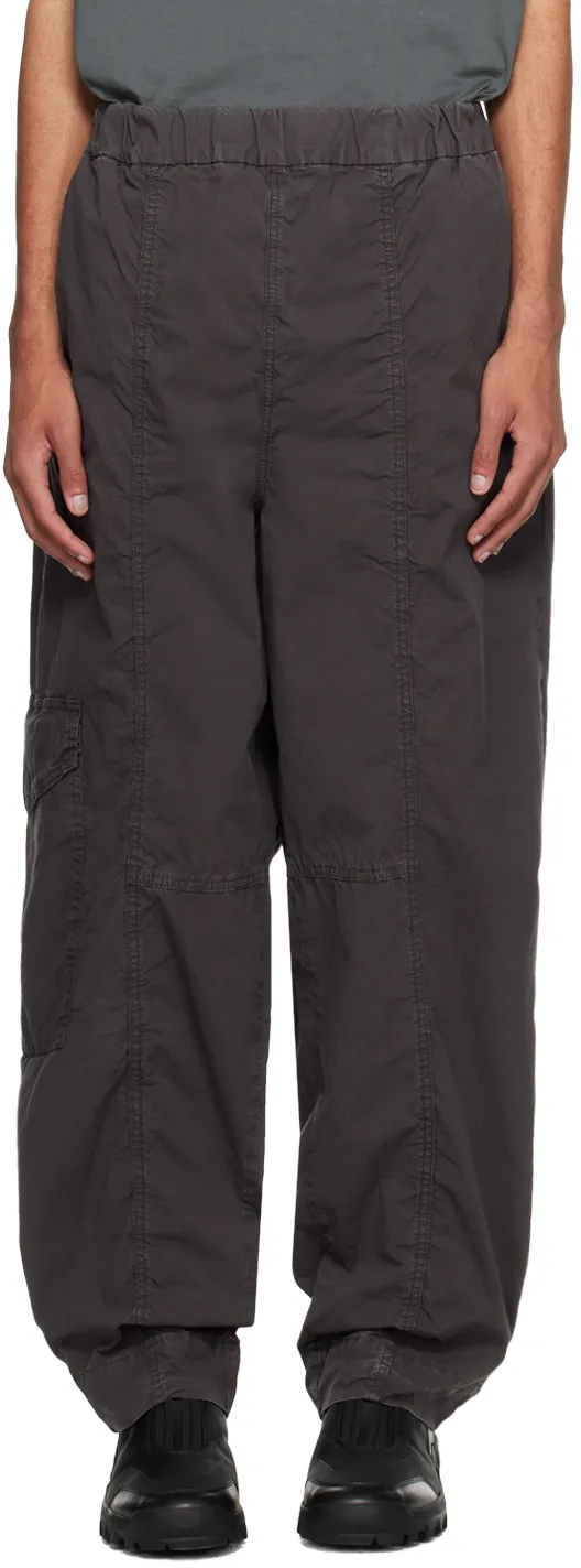 Elasticated-Waistband Cargo Trousers