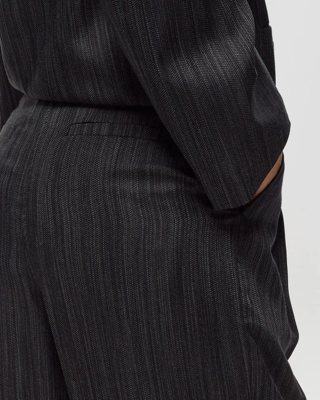 Striped Wide-Leg Trousers
