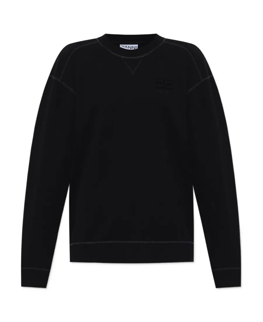 Logo Embroidered Crewneck Sweatshirt