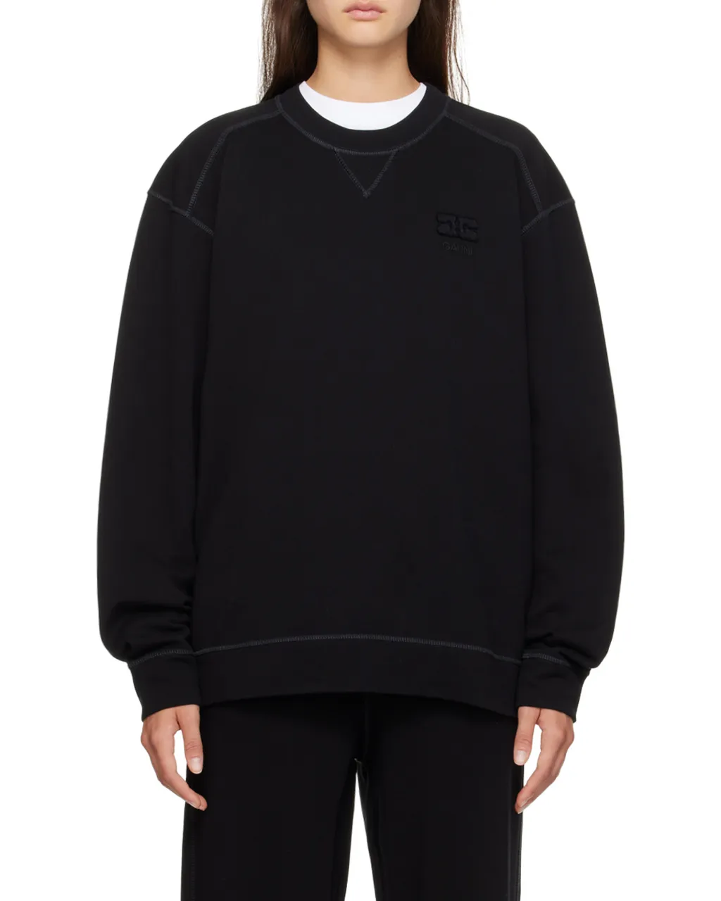 Logo Embroidered Crewneck Sweatshirt
