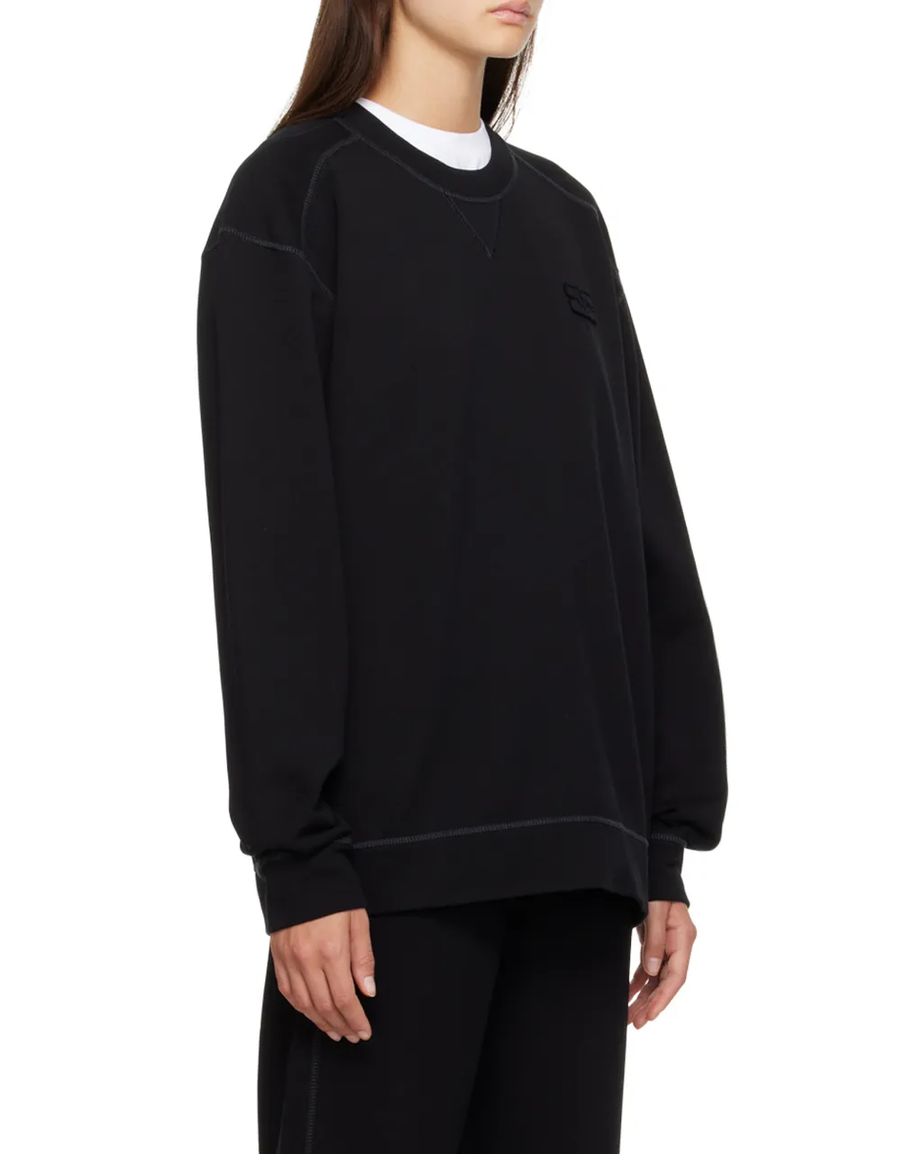 Logo Embroidered Crewneck Sweatshirt