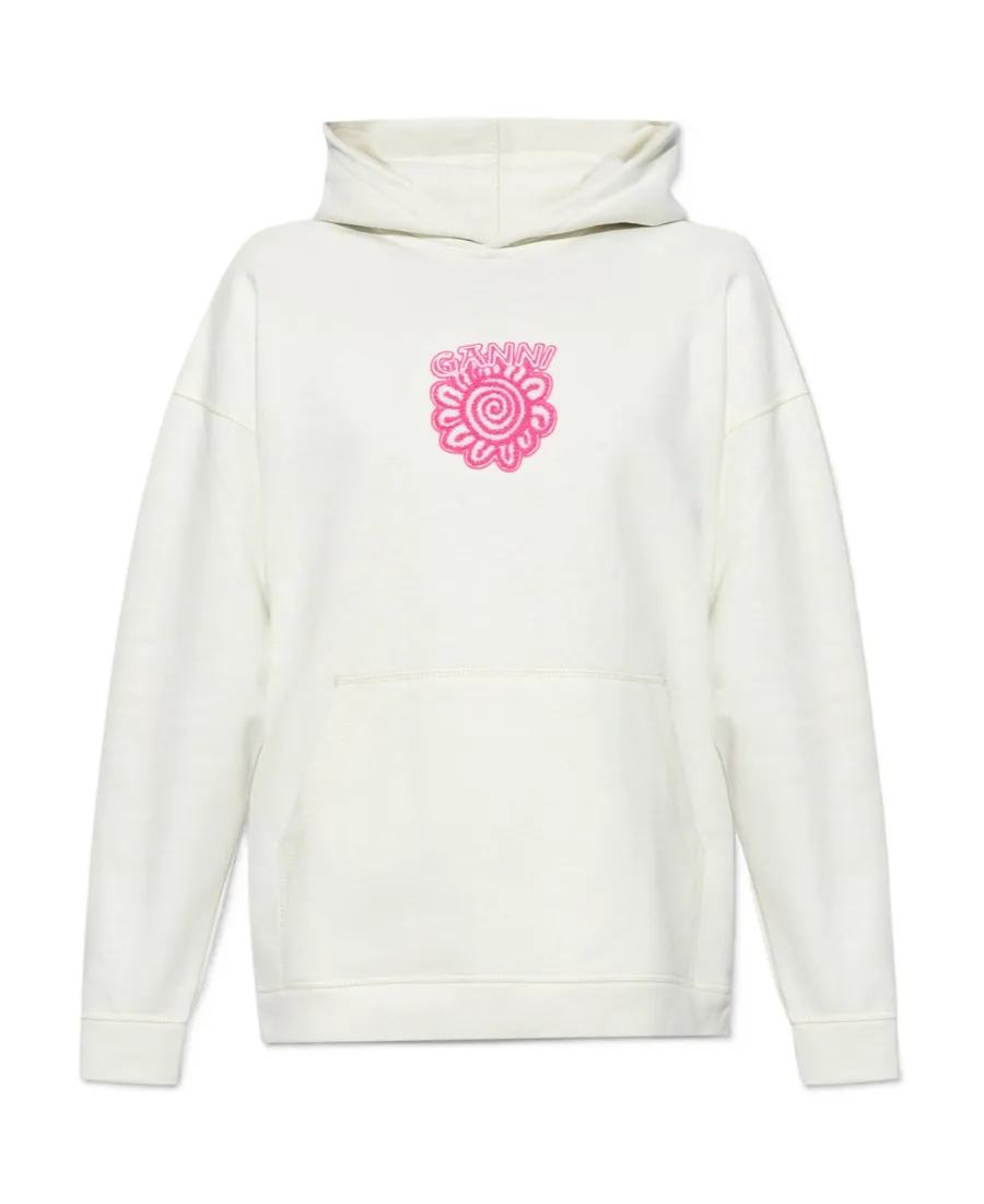 Logo-Appliqué Long-Sleeved Hoodie