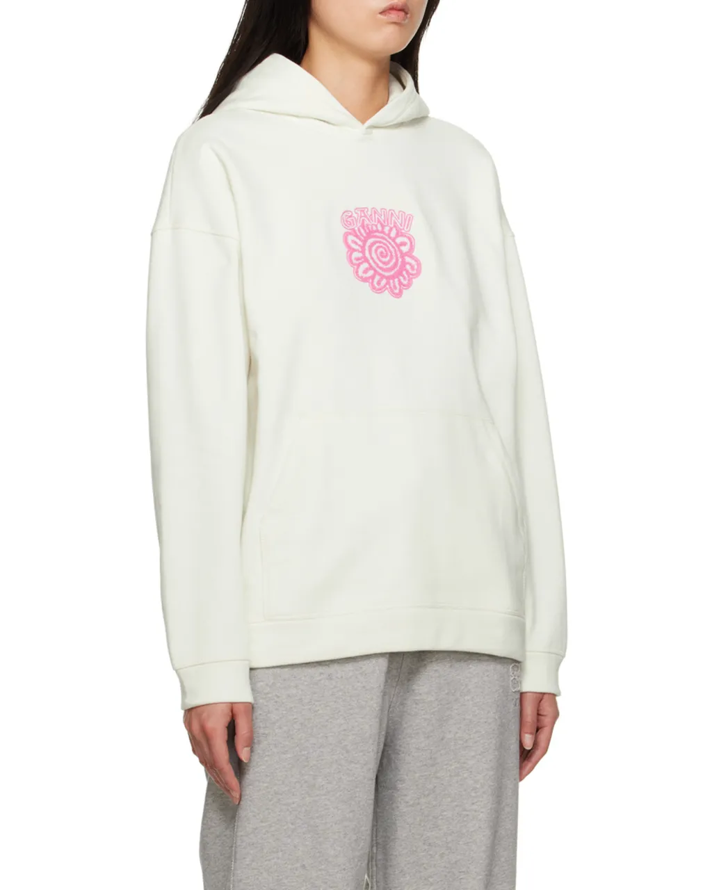 Logo-Appliqué Long-Sleeved Hoodie