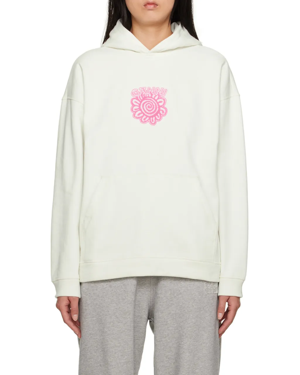 Logo-Appliqué Long-Sleeved Hoodie