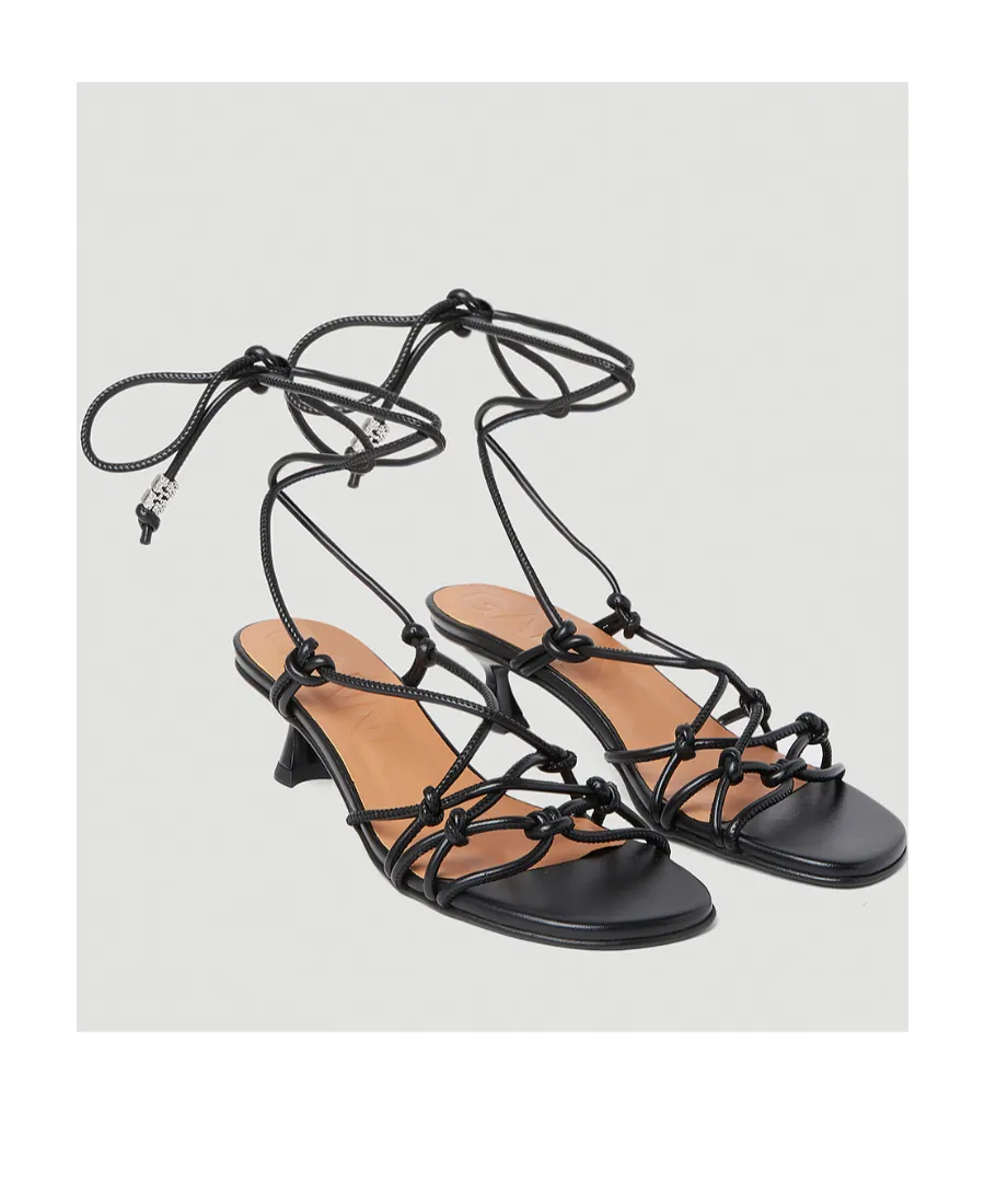 Knots Kitten Heel Sandals