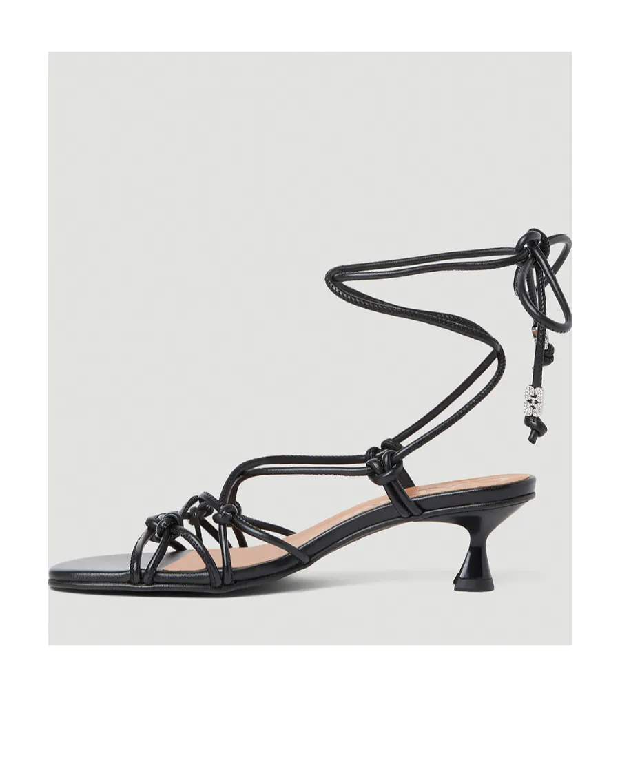 Knots Kitten Heel Sandals