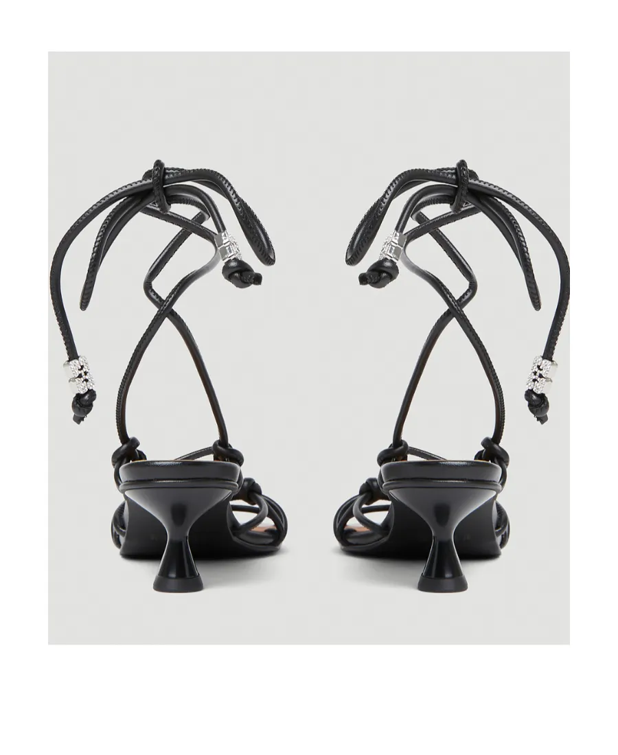 Knots Kitten Heel Sandals