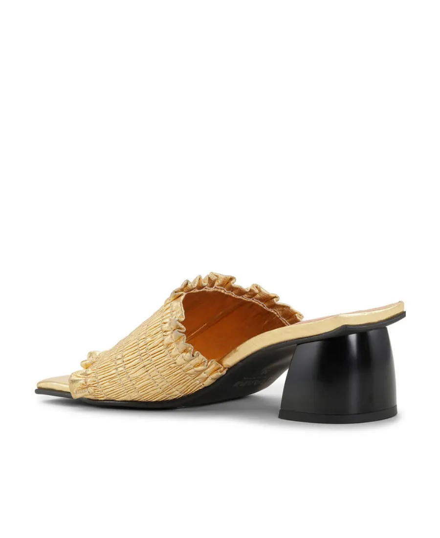 Smock Mid Heel Mules