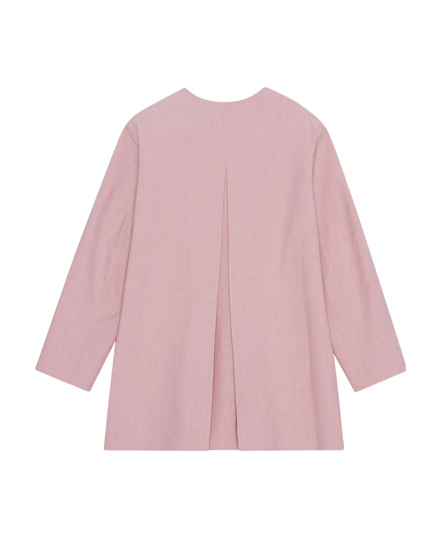 Oversized Drapey Melange Blazer