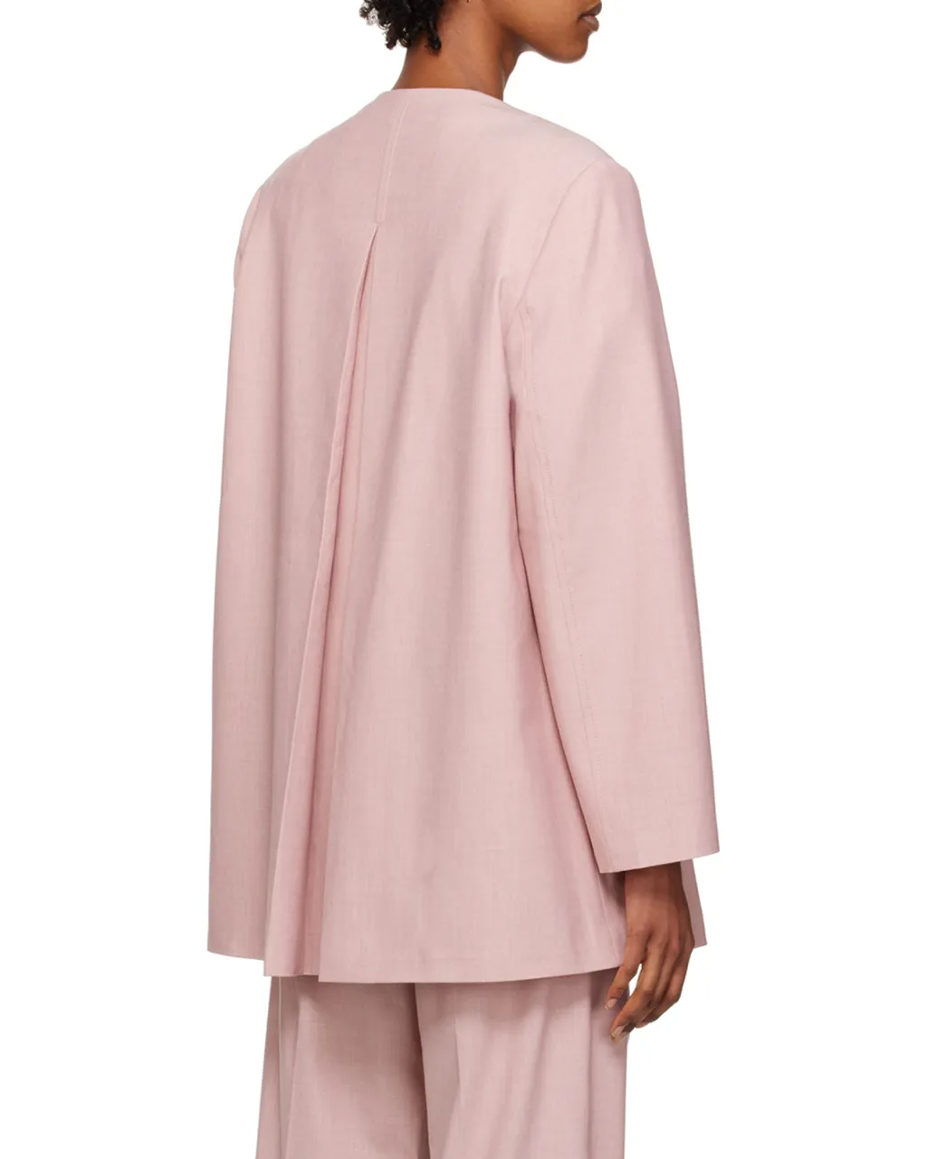 Oversized Drapey Melange Blazer