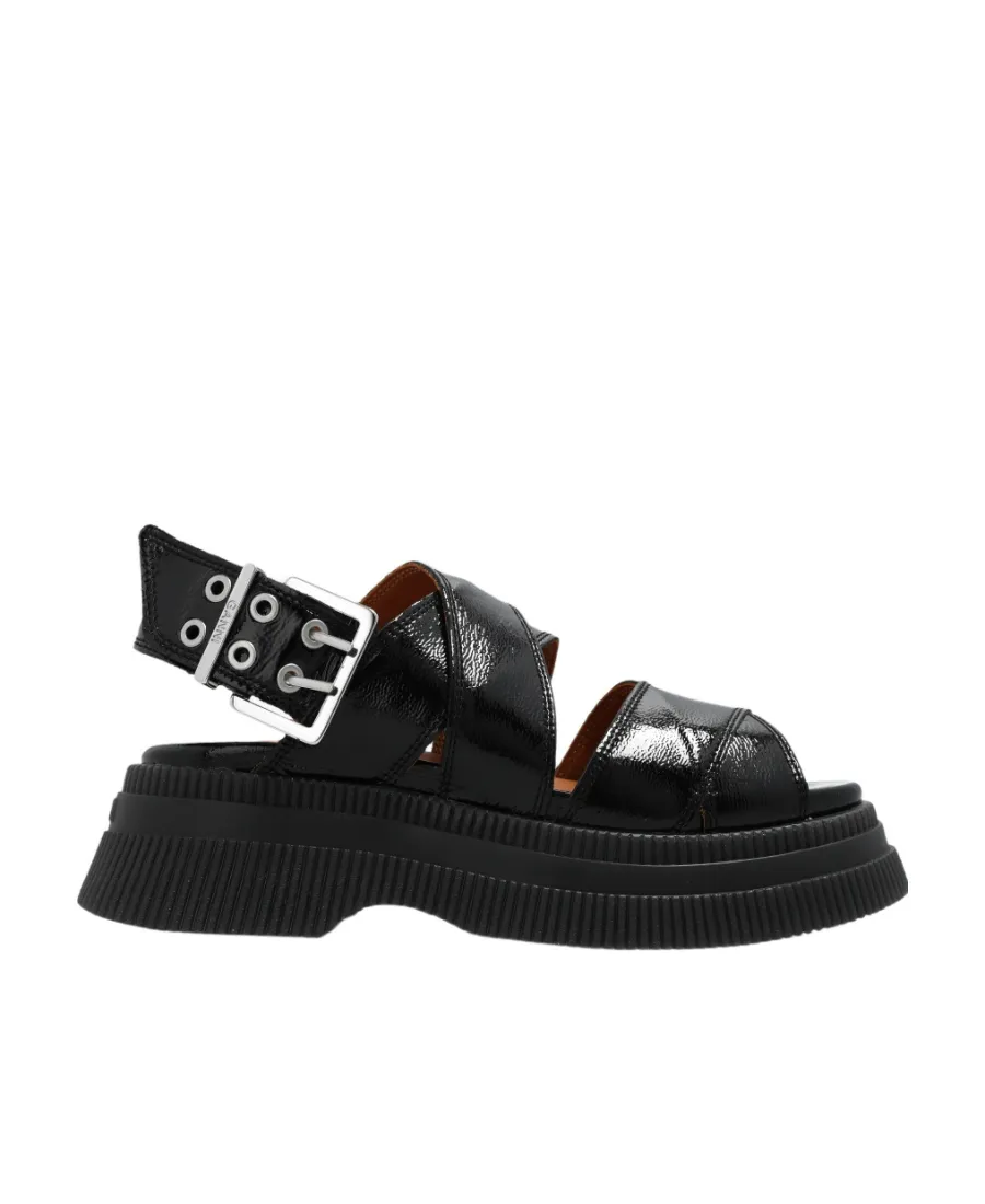 Buckled Flatform Sandals