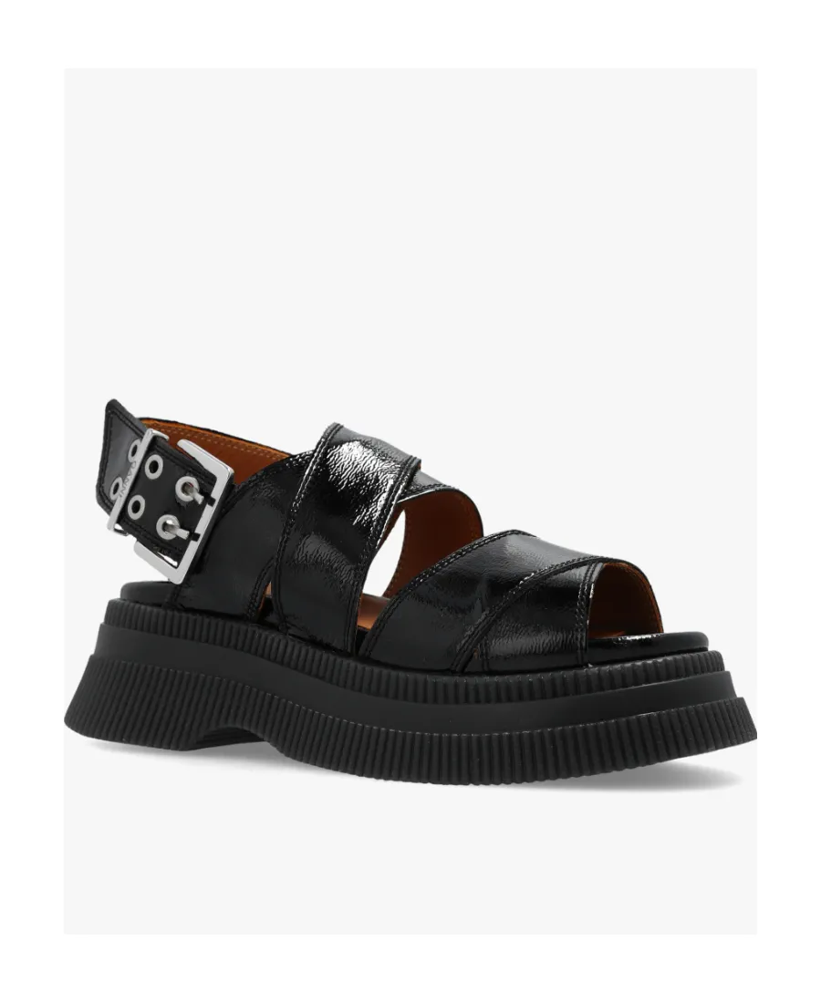 Buckled Flatform Sandals