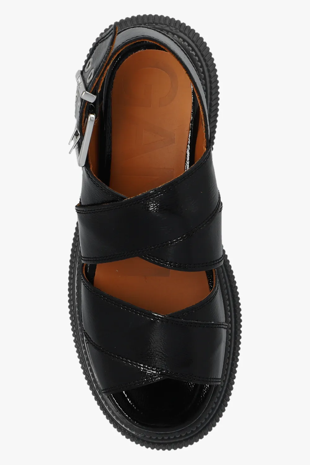 Buckled Flatform Sandals