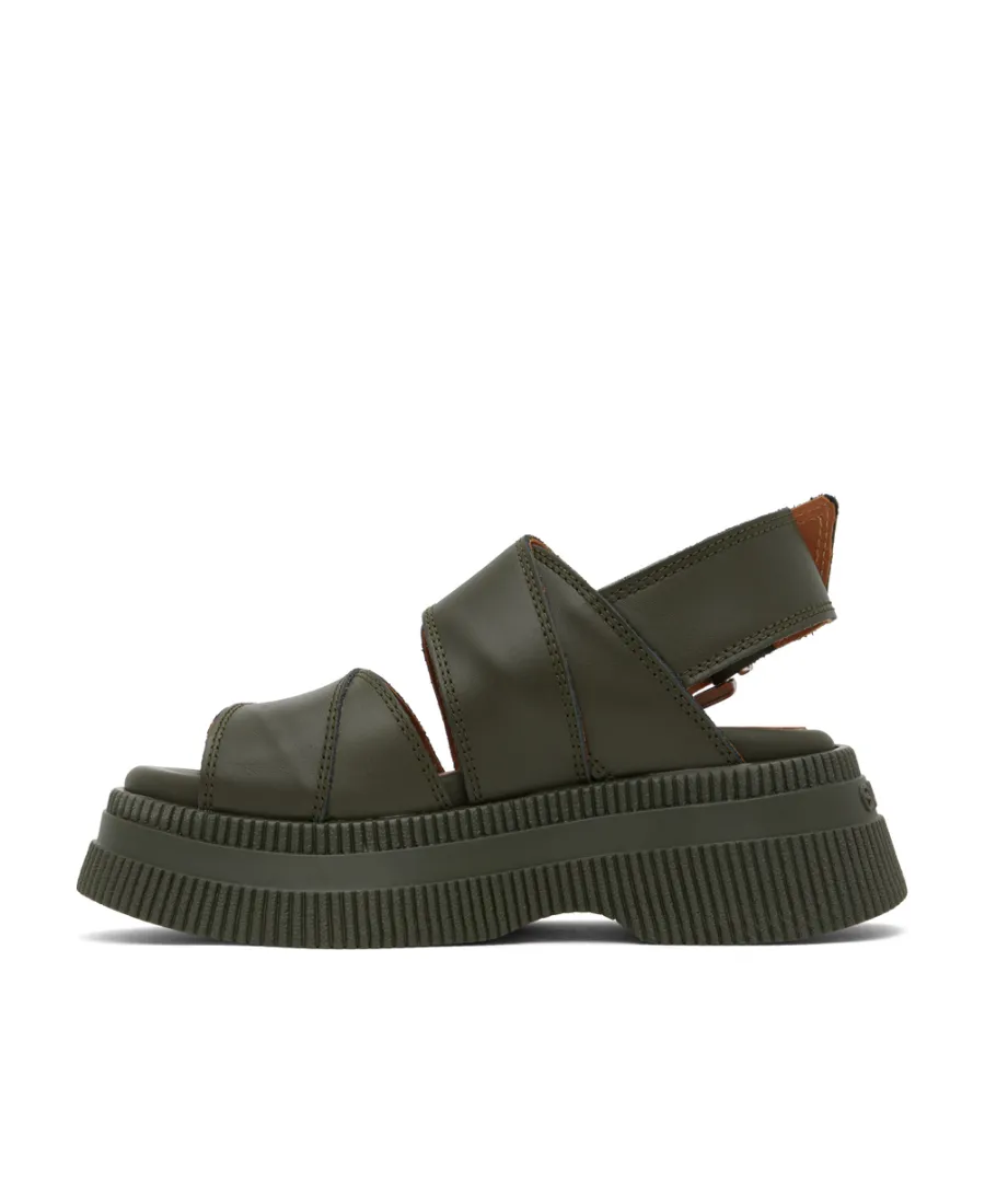 Buckled Flatform Sandals