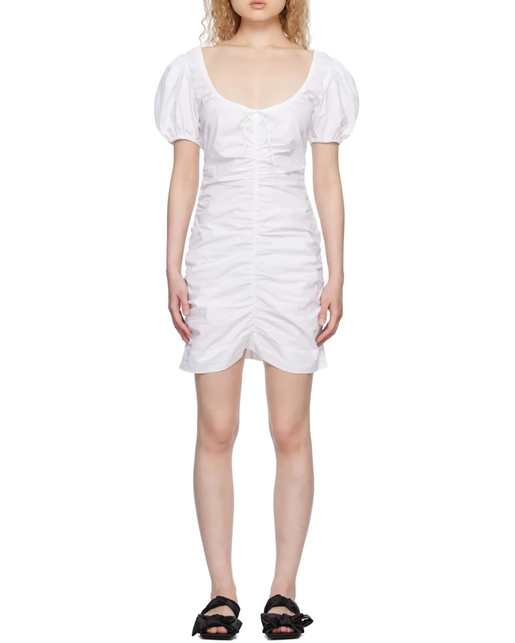 Cotton Poplin Mini Dress