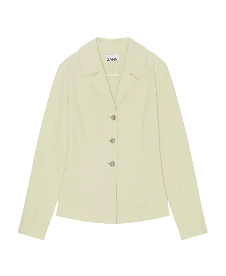 Stretch Suiting Shirt Blazer