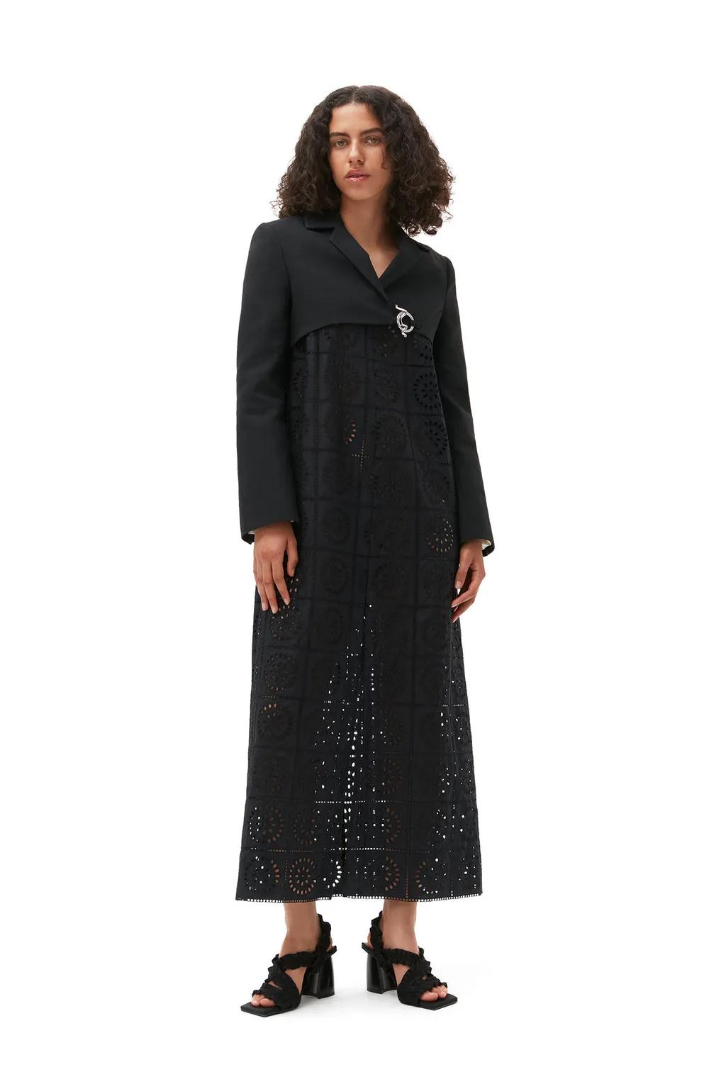 Cotton Suiting Cropped Blazer