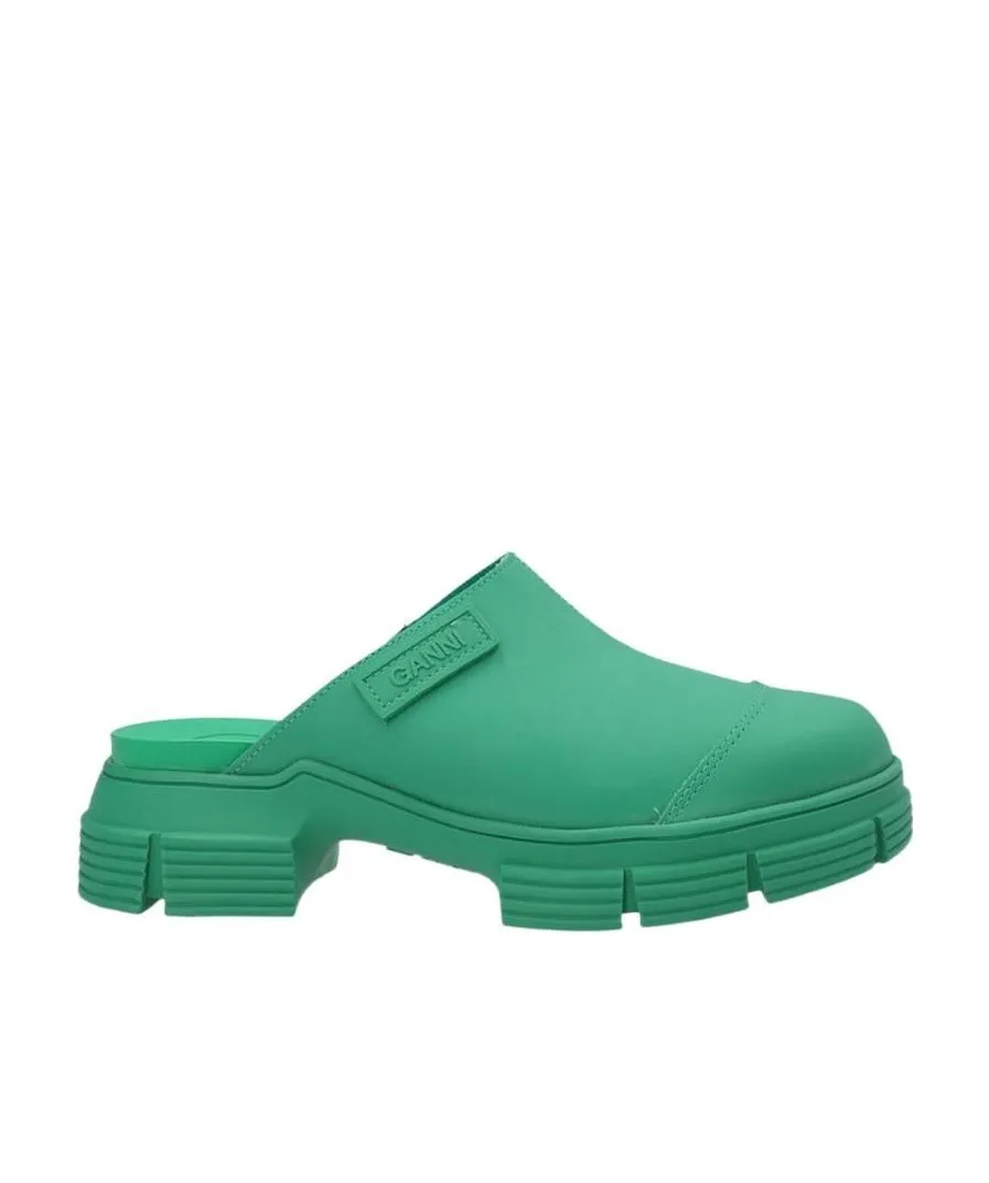 City Round Toe Slip-On Mules
