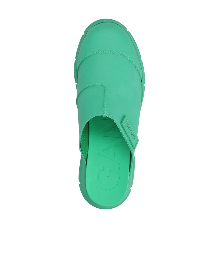 City Round Toe Slip-On Mules