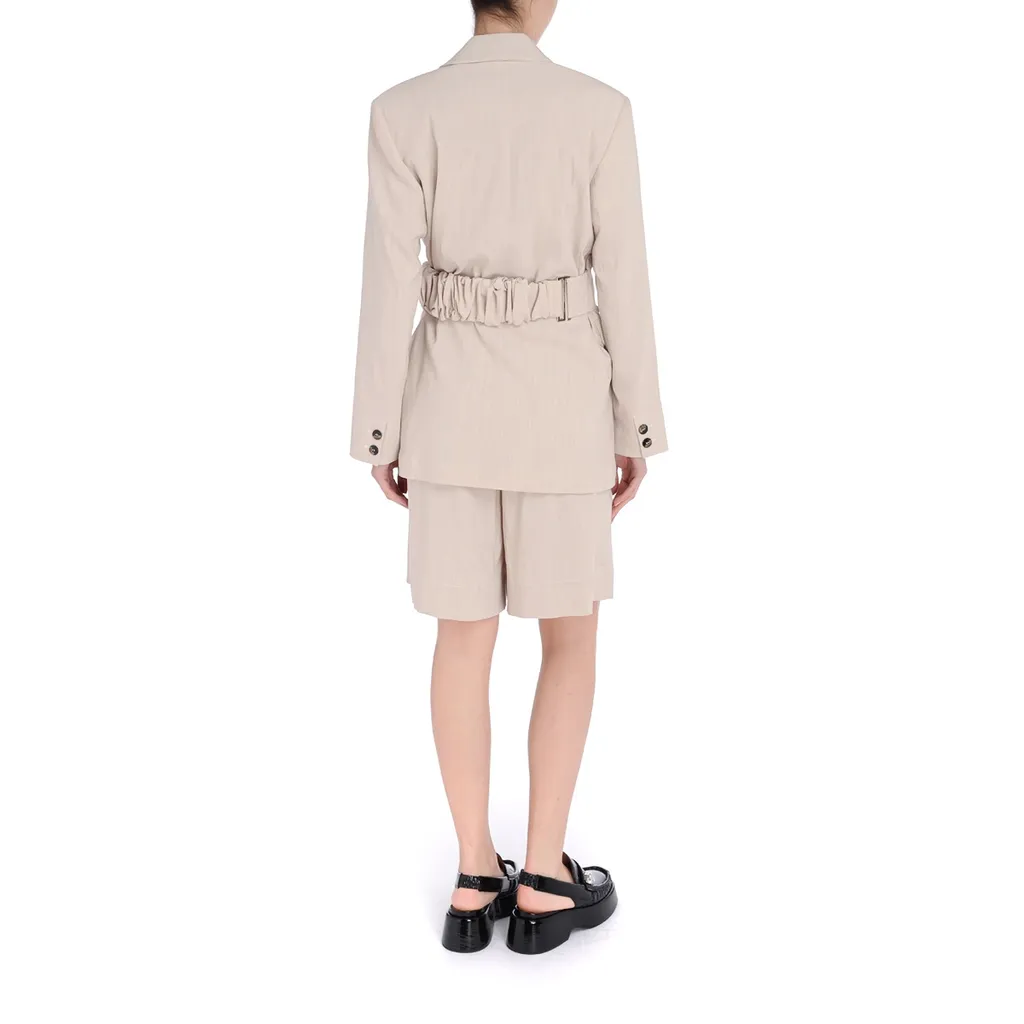 Belted Tailored Shorts
