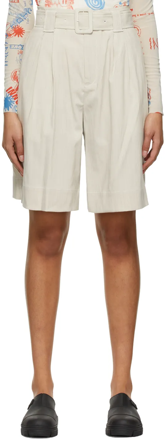 Belted Tailored Shorts