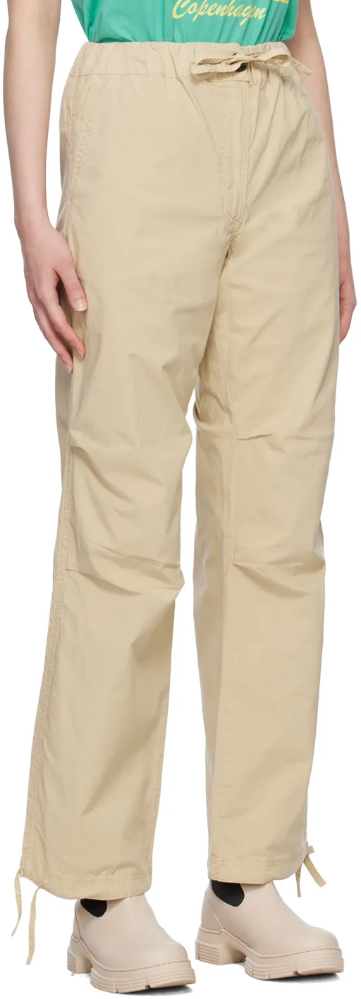Washed Cotton Canvas Draw String Pants