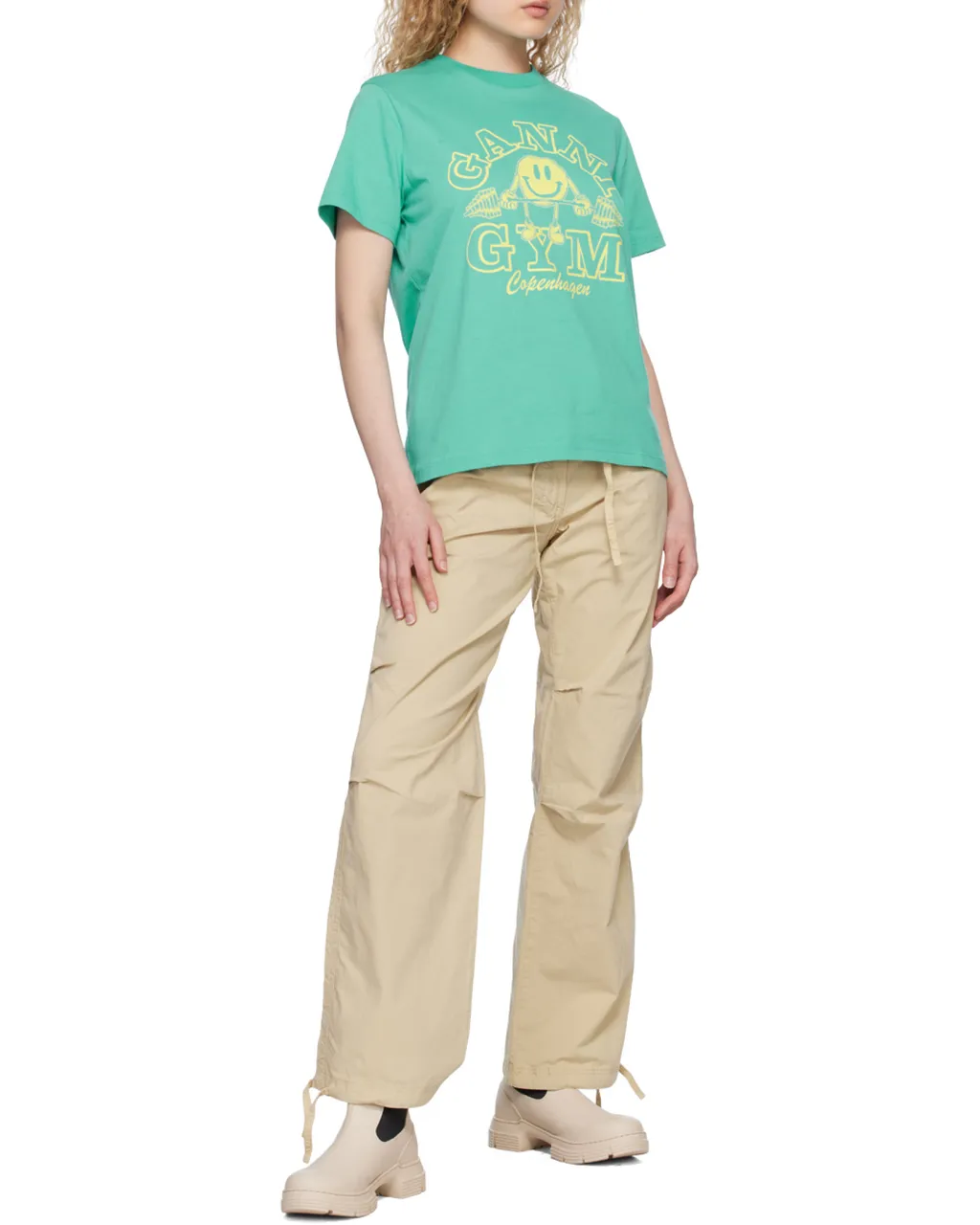 Washed Cotton Canvas Draw String Pants