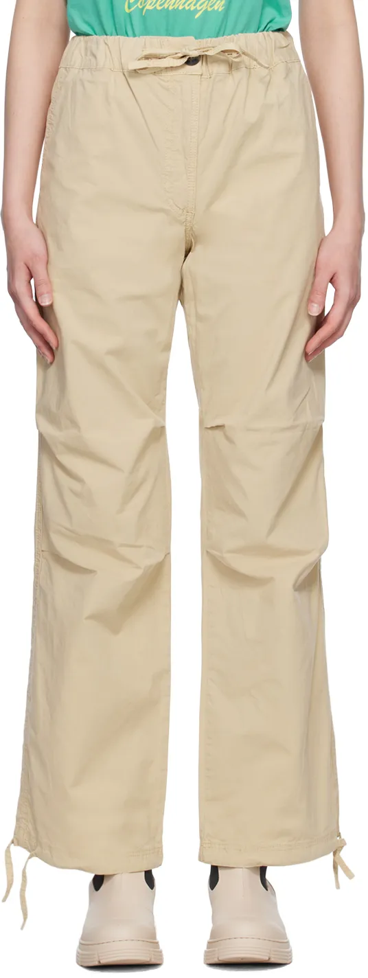 Washed Cotton Canvas Draw String Pants
