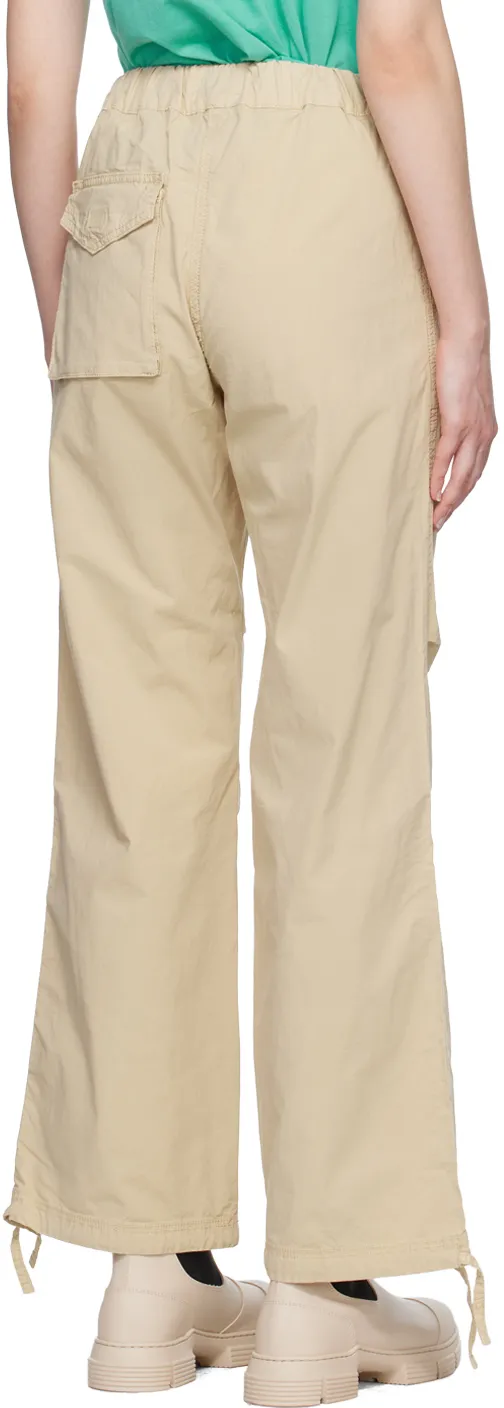 Washed Cotton Canvas Draw String Pants